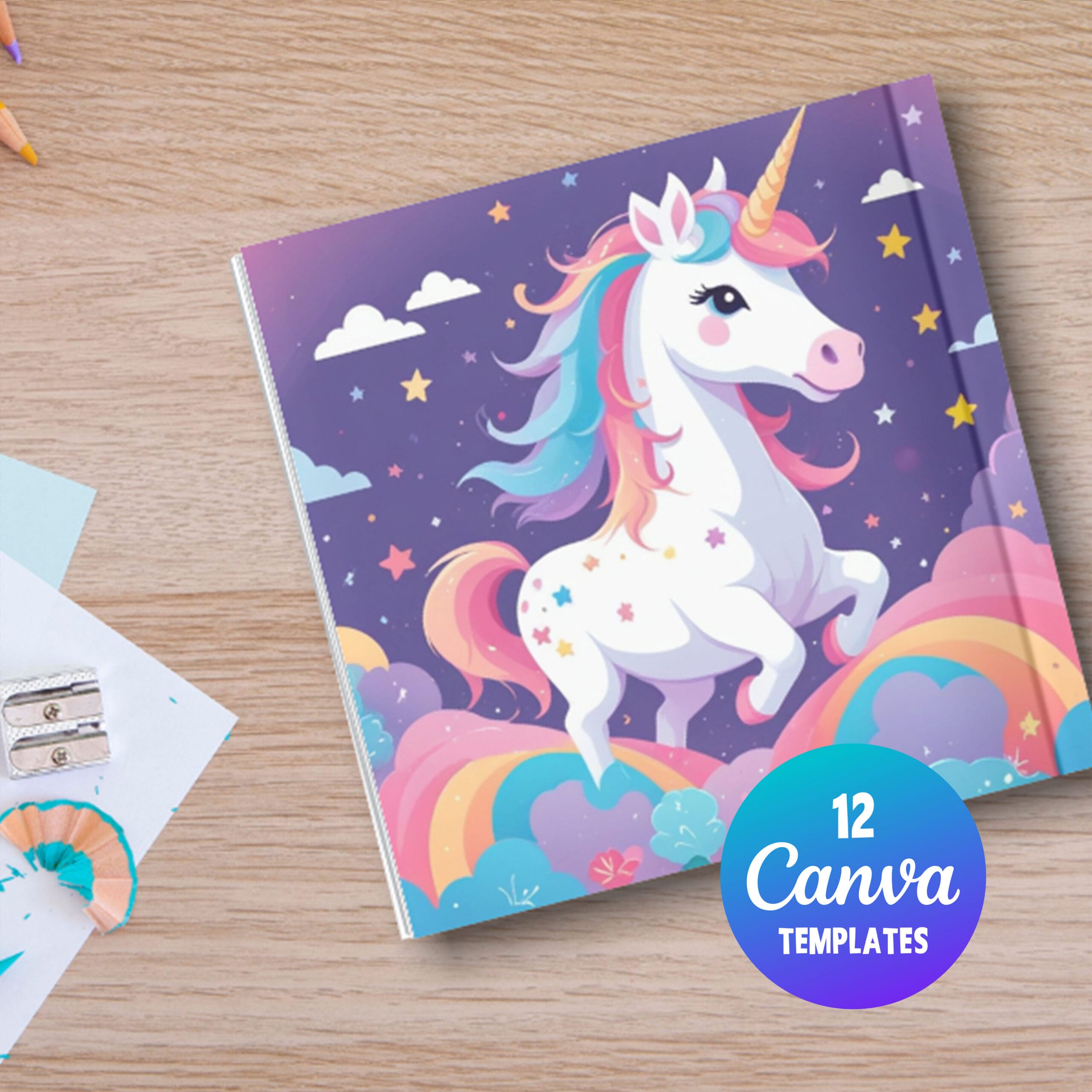 Canva Square Book Mockup 8.5×8.5