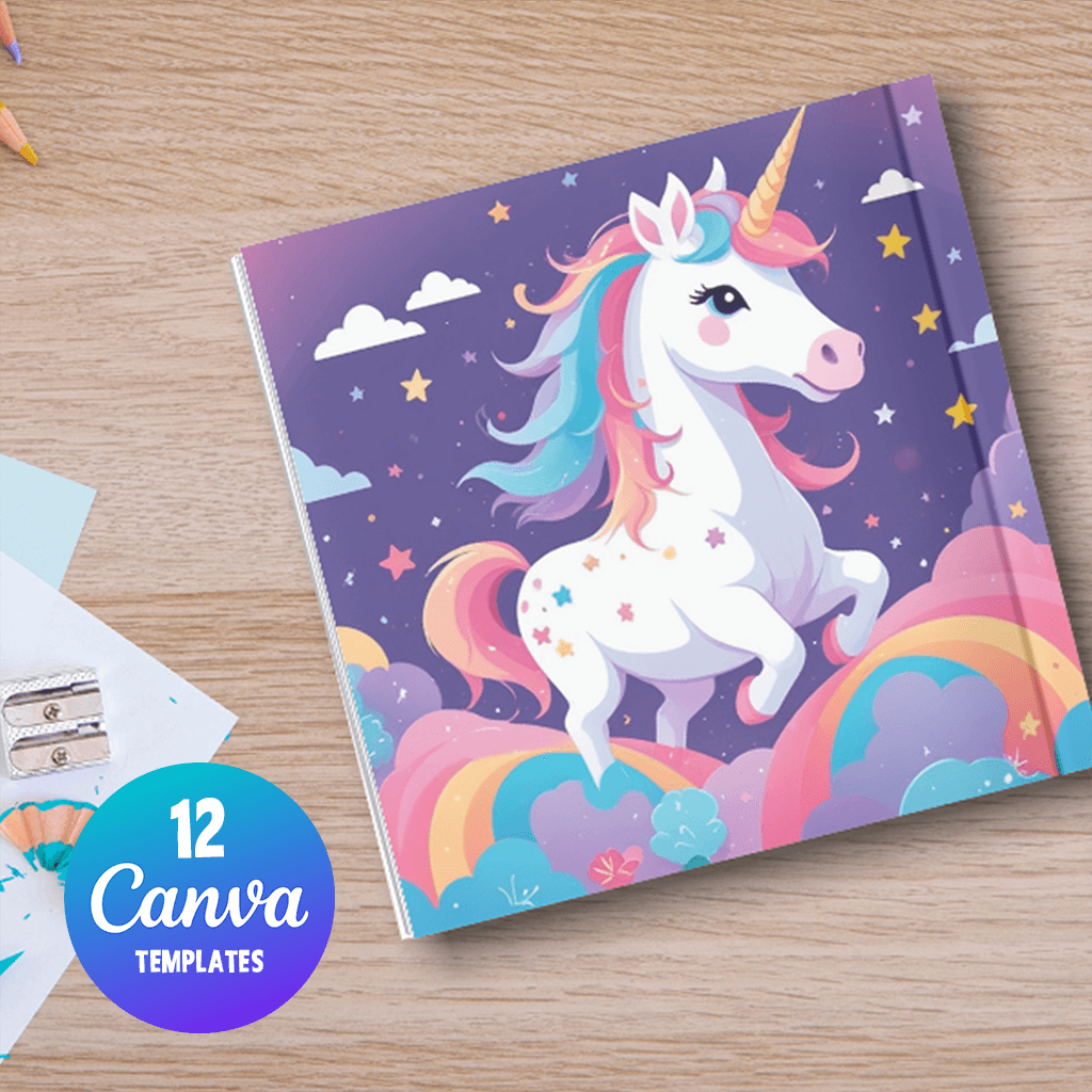 Canva Square Book Mockup 8.5×8.5