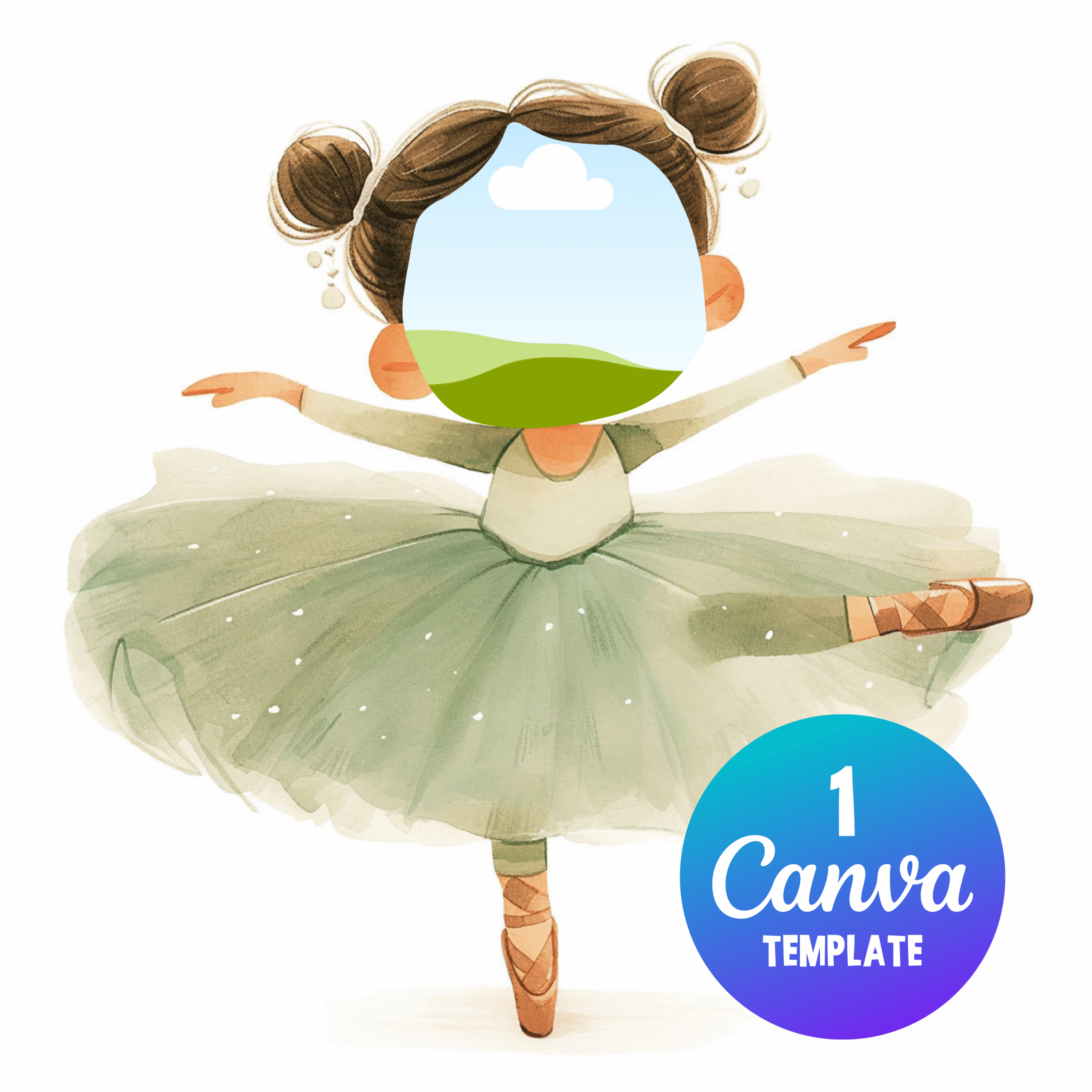 Canva Face – Ballerinas 2 Mockup