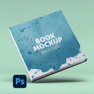 Square Book Mockup