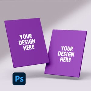 3D Book Mockup PSD 8.5x11